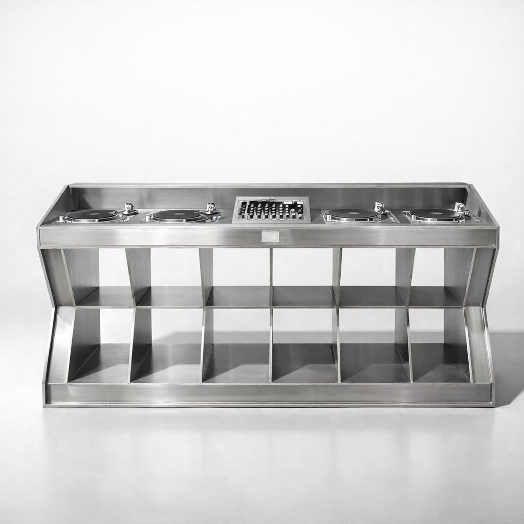 High Fidelity Booth DJ console — custom audio furniture Bangkok